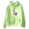 Dandadan Ayase Momo Cartoon Hoodie WOMEN Kawaii Cute Korean Style Manga Print Pullovers Autumn Winter Originality - Dandadan Merch