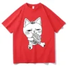 Dandadan Takakura Ken T shirts WOMEN Fashion Comfortable Tshirts 100 Cotton High Quality T Shirts Cats.jpg 640x640 6 - Dandadan Merch