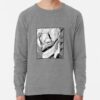 ssrcolightweight sweatshirtmensheather grey lightweight raglan sweatshirtfrontsquare productx1000 bgf8f8f8 2 - Dandadan Merch