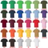 t shirt color chart 1 - Dandadan Merch