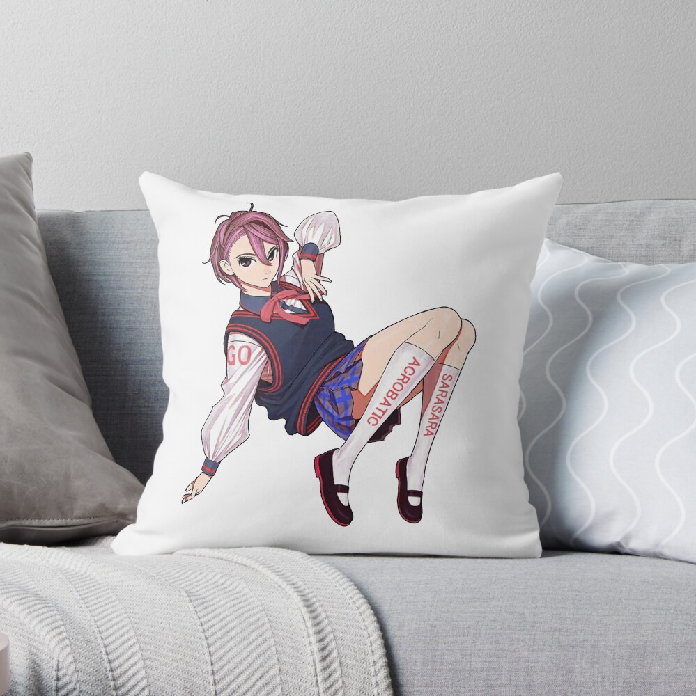 Dandadan Aira Shiratori Throw Pillow - Dandadan Merch